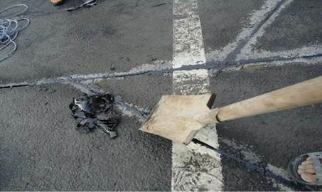 地感線圈埋設現(xiàn)場圖