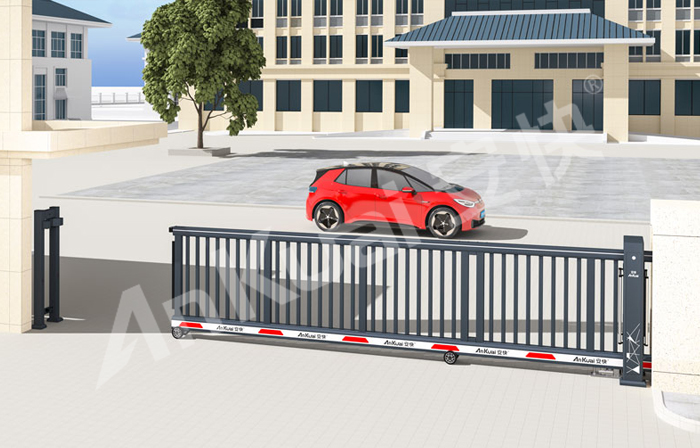 某單位采用 “安快” 柵欄款平移門(mén)效果圖